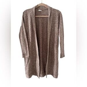 ByTavi Long Cardigan Pockets Oversized Brown small cozy warm